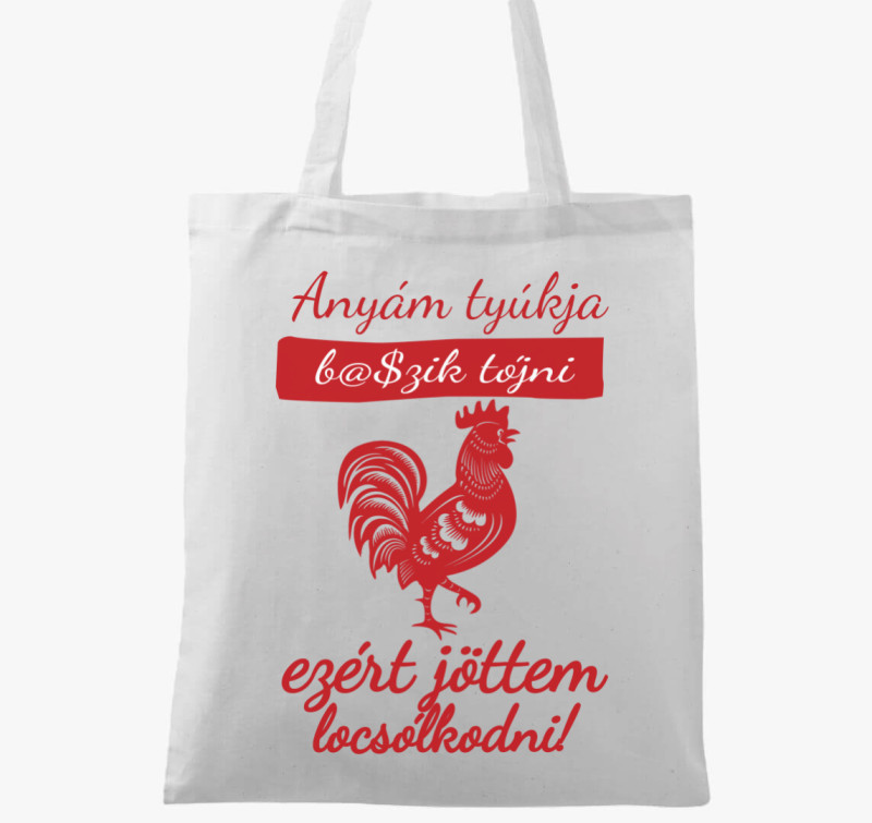Anyám tyúkja vászontáska — Fehér