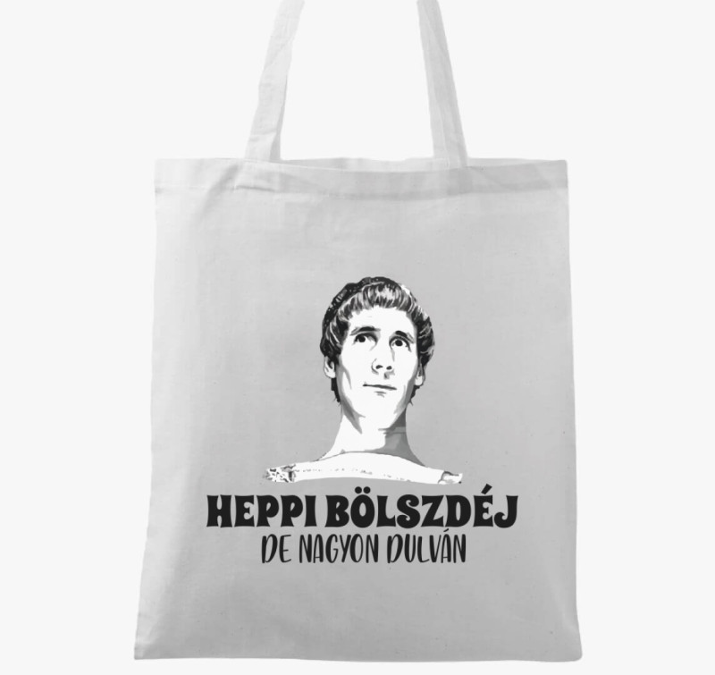 Heppi Bölszdéj vászontáska — Fehér
