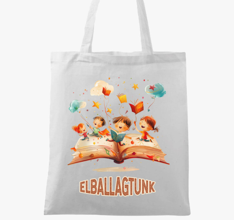 Elballagtunk vászontáska — Fehér
