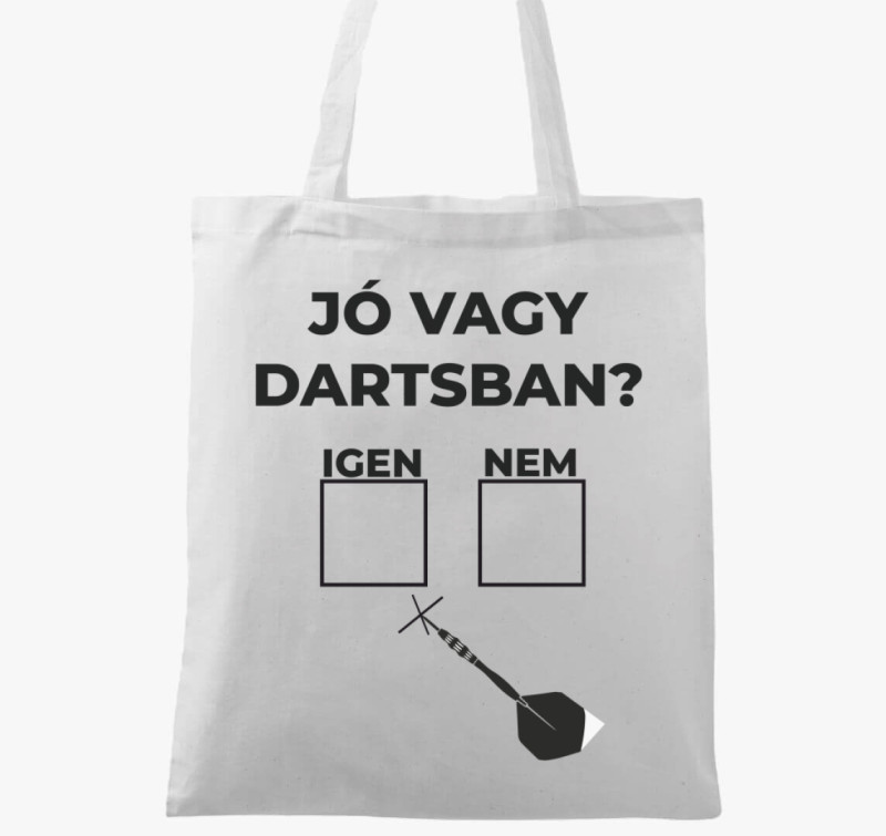 Jó Vagy Dartsban vászontáska — Fehér