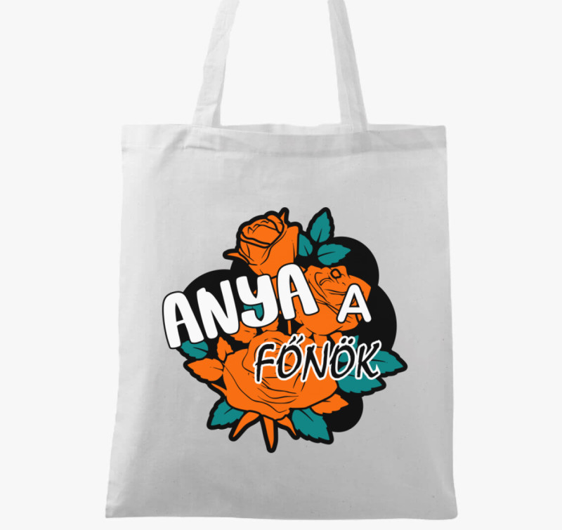 Anya a főnök vászontáska — Fehér