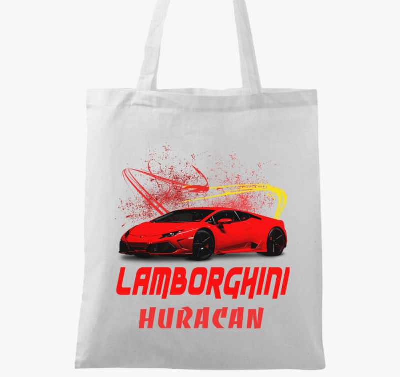 Lamborghini Huracan vászontáska — Fehér