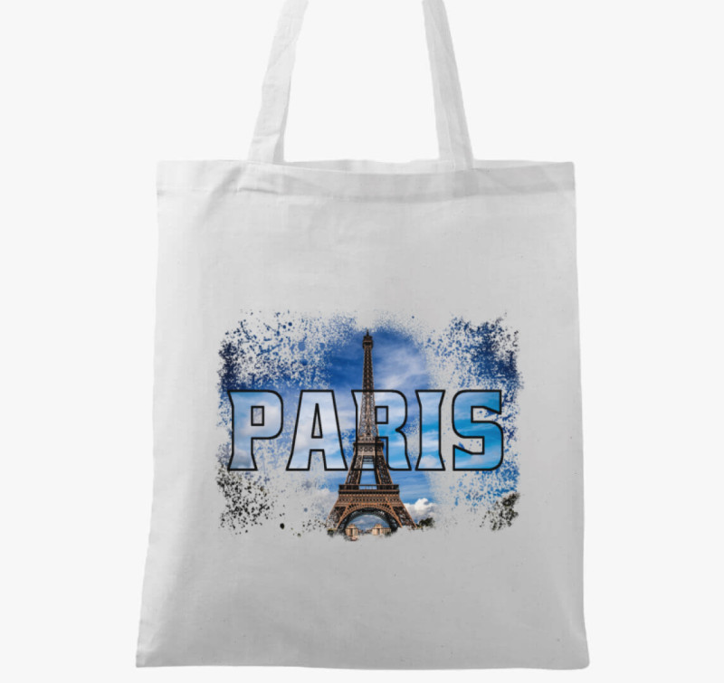Paris vászontáska — Fehér