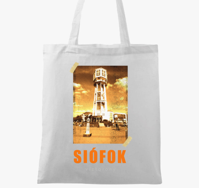 Siófok vászontáska — Fehér
