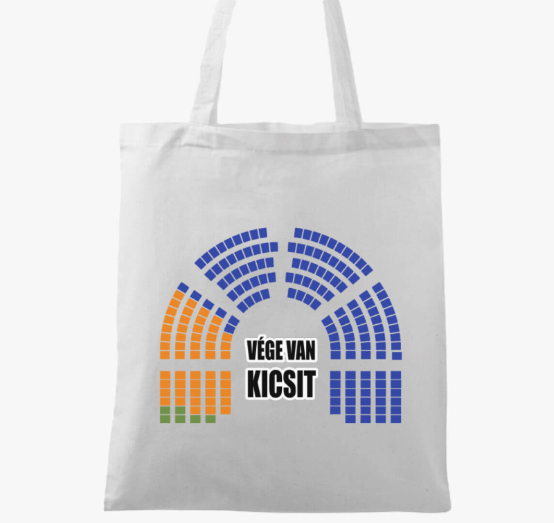 Vége van kicsit vászontáska — Fehér