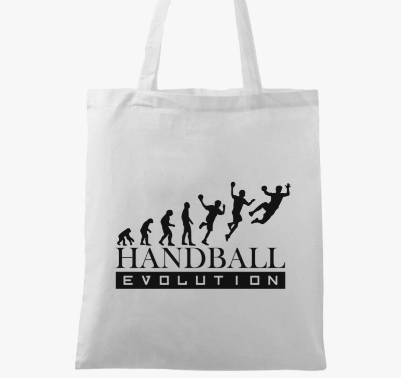 Handball evolution feliratos vászontáska — Fehér