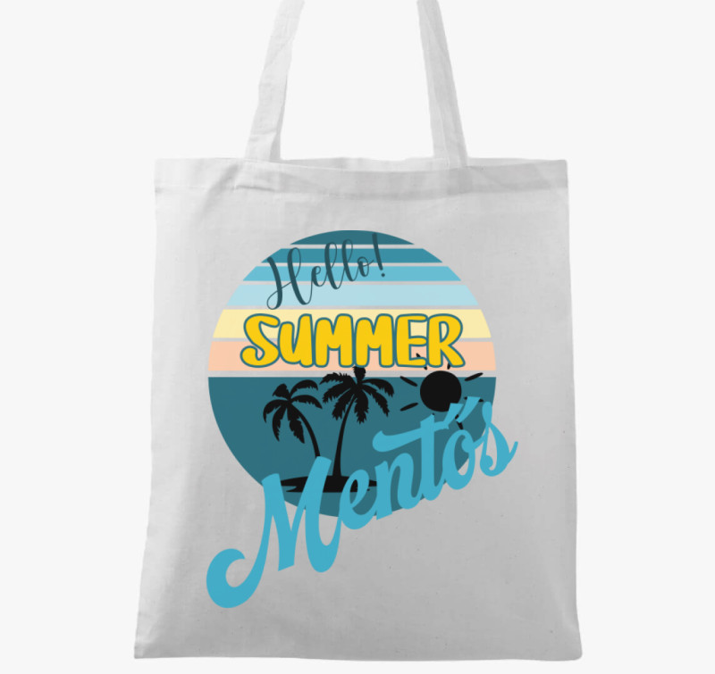 Hello Summer mentős vászontáska — Fehér