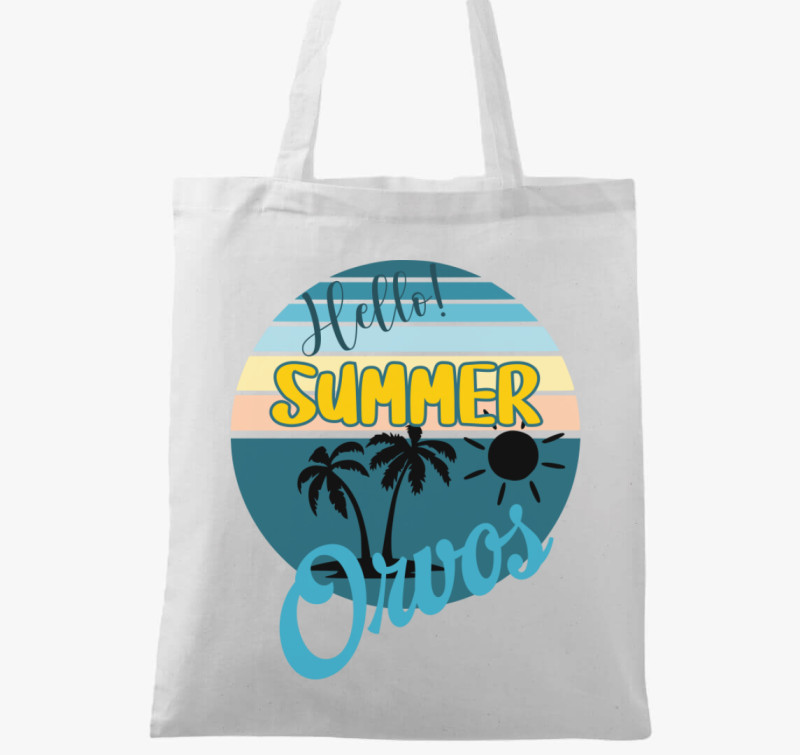 Hello Summer orvos vászontáska — Fehér