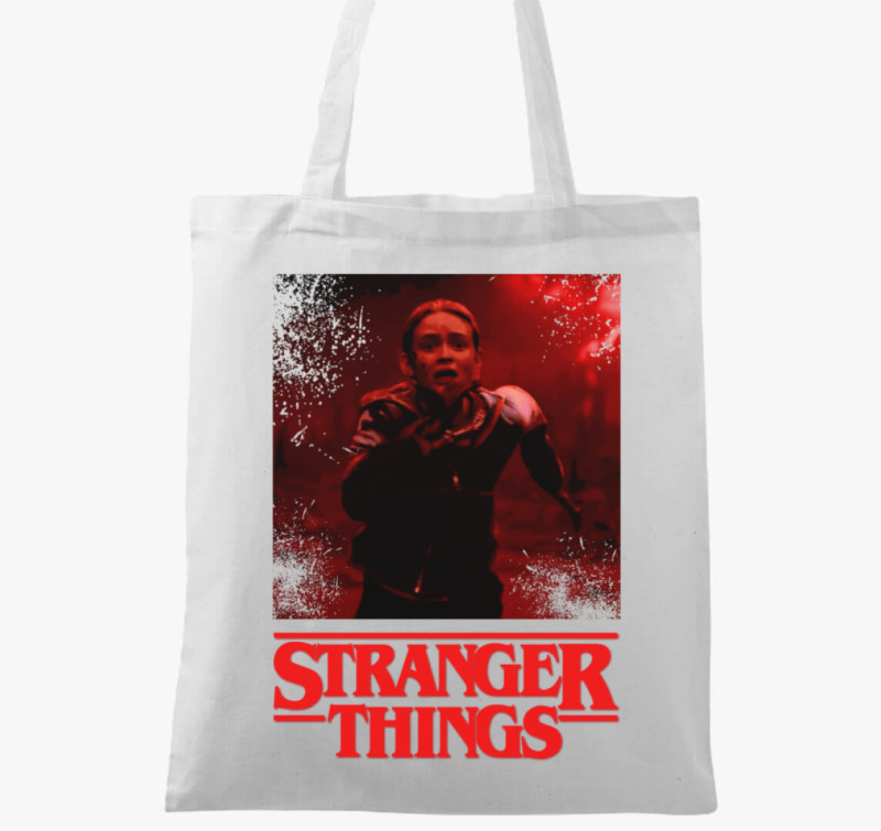 Stranger Things red vászontáska — Fehér