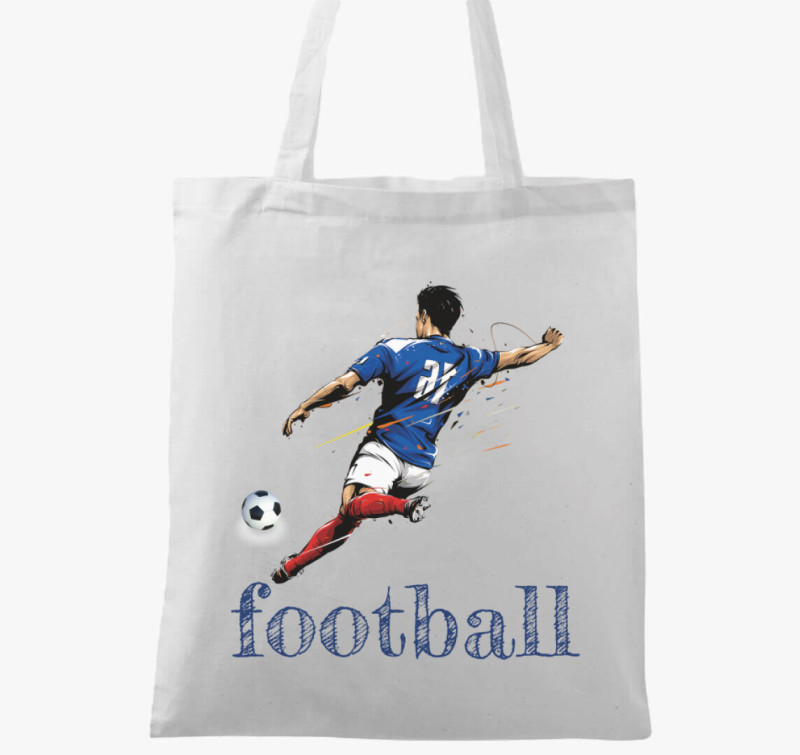 Football vászontáska — Fehér