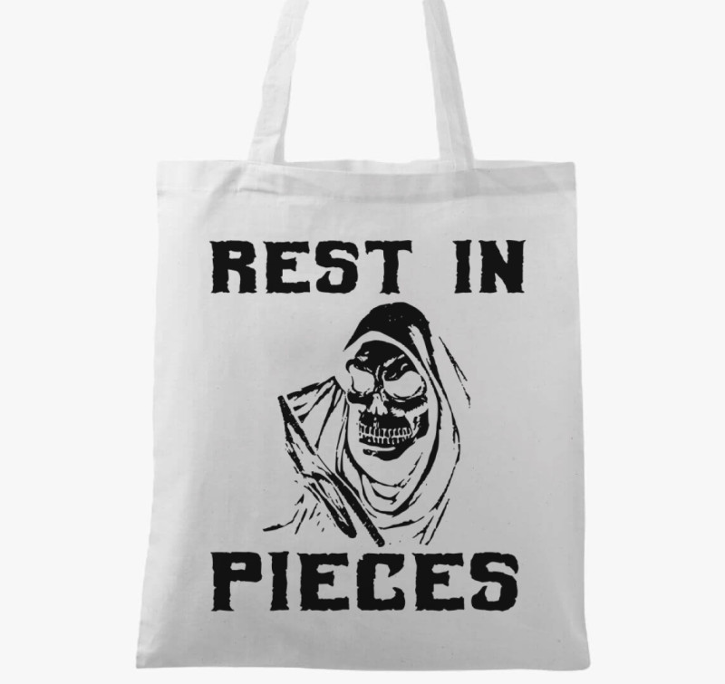 Rest in Pieces vászontáska — Fehér