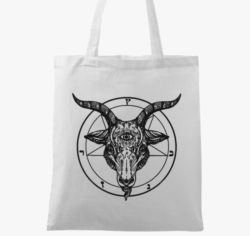 Baphomet vászontáska — Fehér