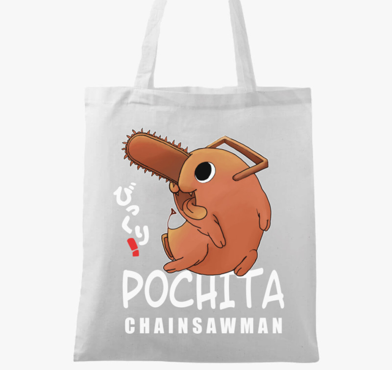 Pochita art vászontáska — Fehér