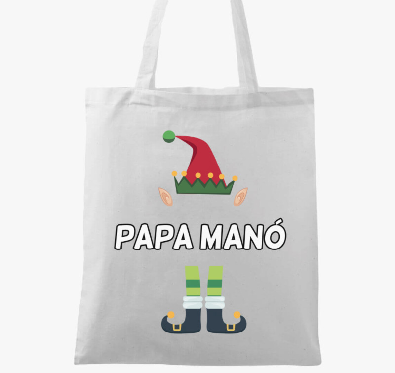 Papa manó vászontáska — Fehér