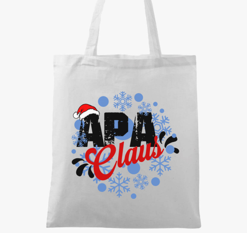 Apa Claus vászontáska — Fehér