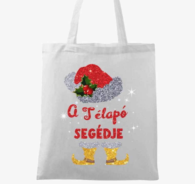 A télapó segédje vászontáska — Fehér