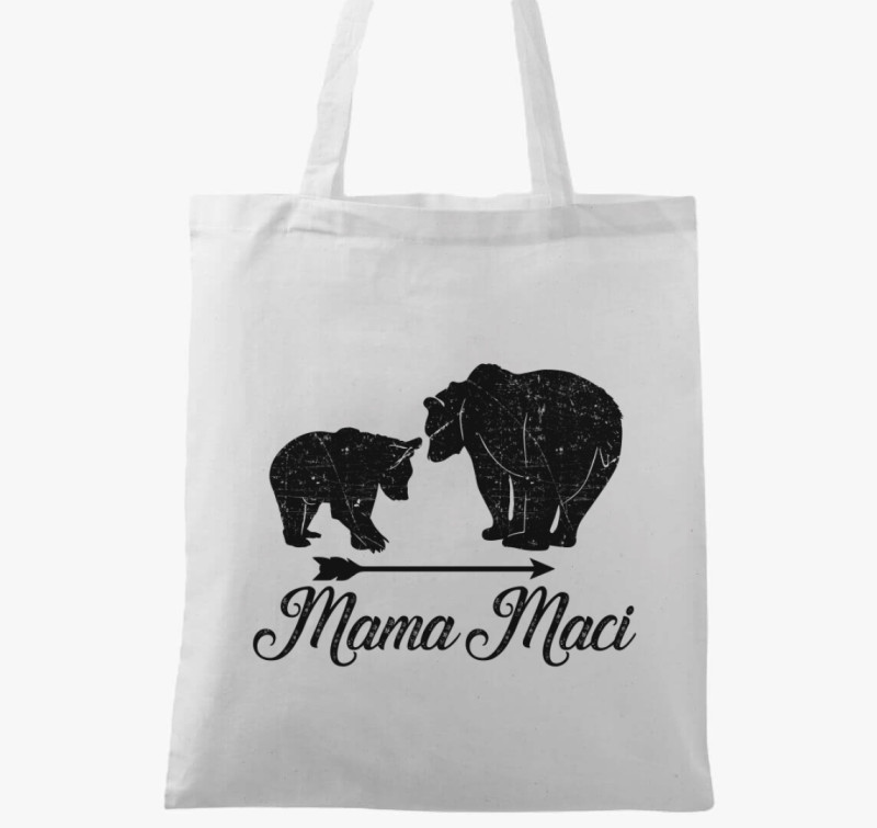 Mama maci vászontáska — Fehér