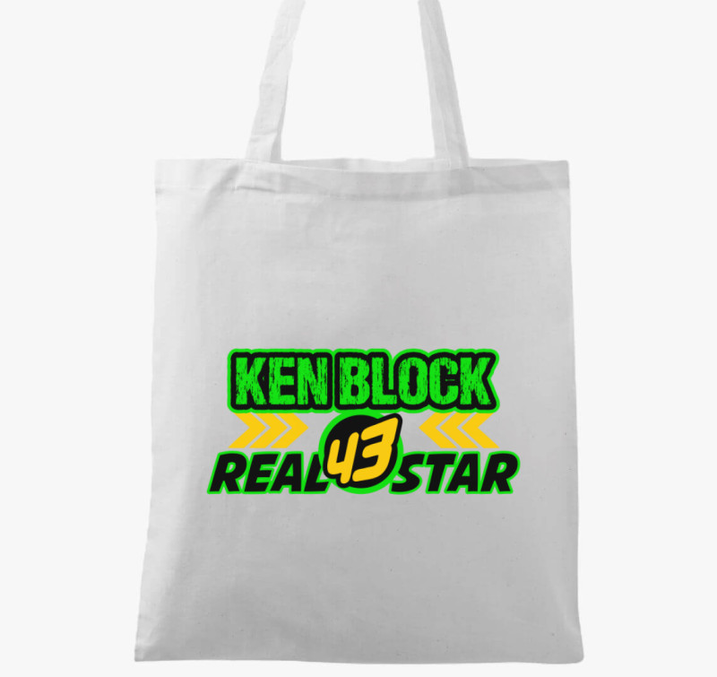 Ken Block real star vászontáska — Fehér