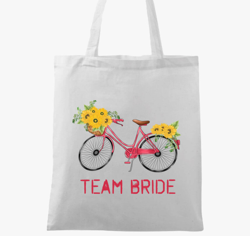 Biker Team Bride vászontáska — Fehér