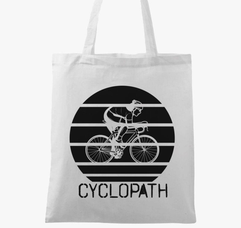 Cyclopath fekete-fehér vászontáska — Fehér