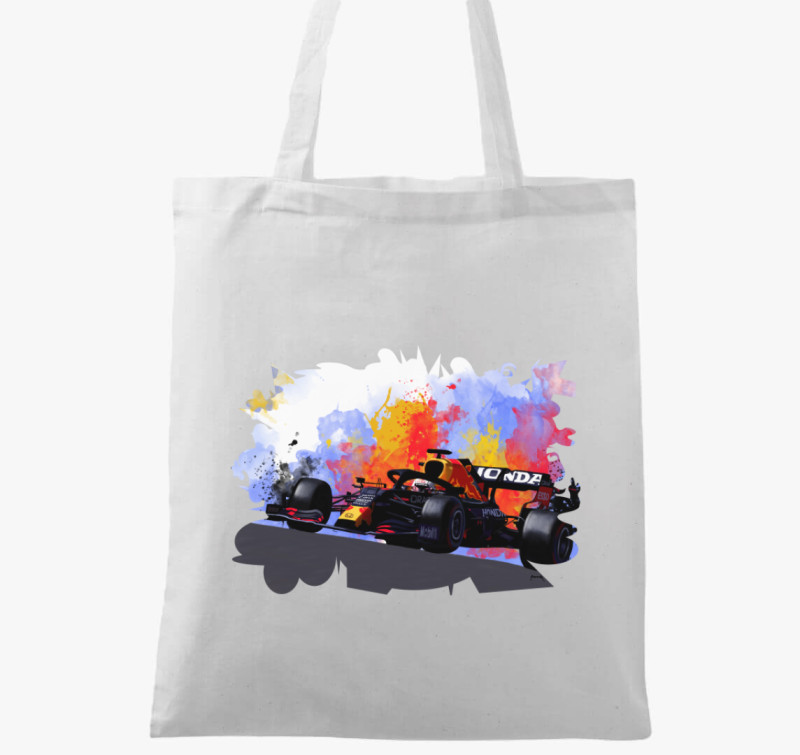 Max Verstappen vászontáska — Fehér