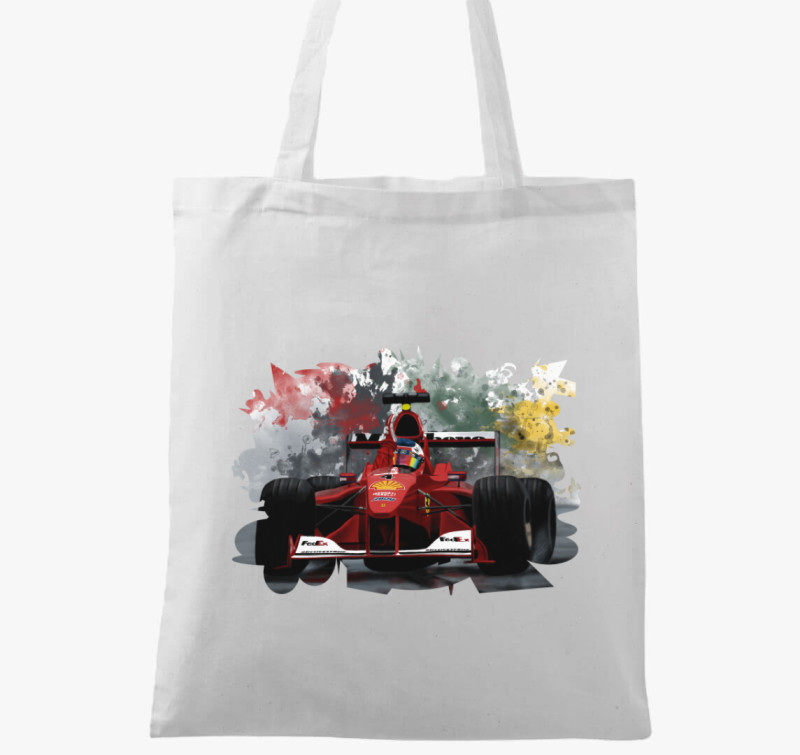 Rubens Barrichello vászontáska — Fehér