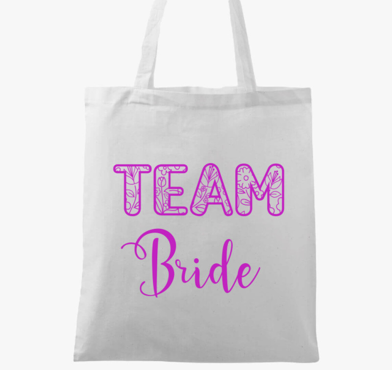 Team Bride vászontáska — Fehér