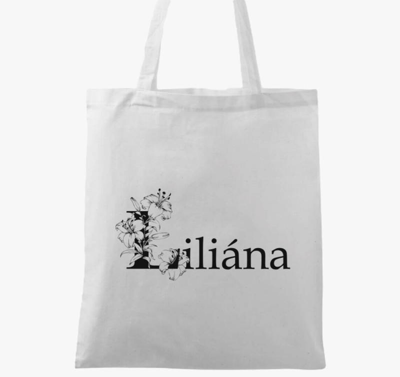 Liliána vászontáska — Fehér