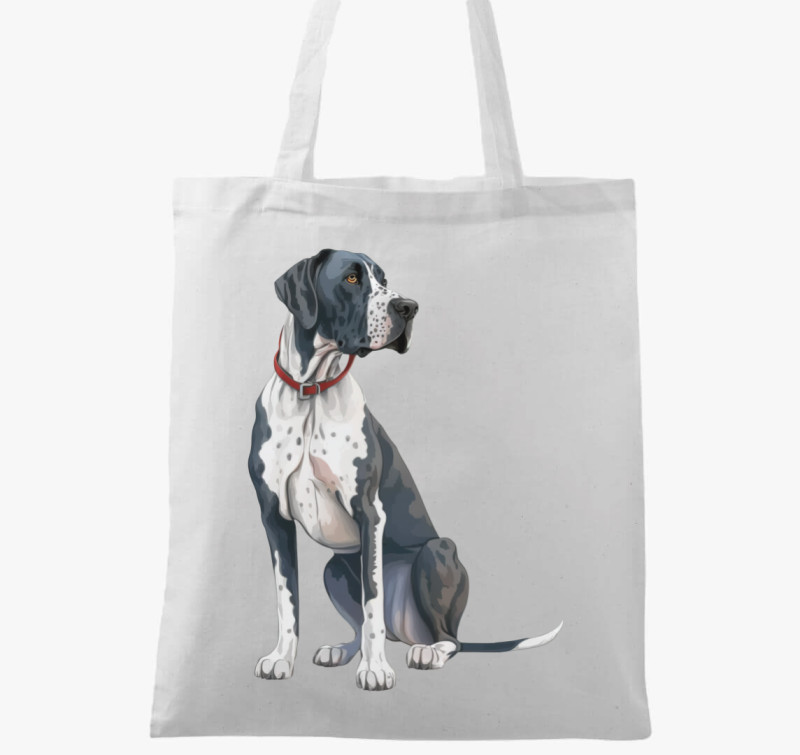 Dán dog vászontáska — Fehér