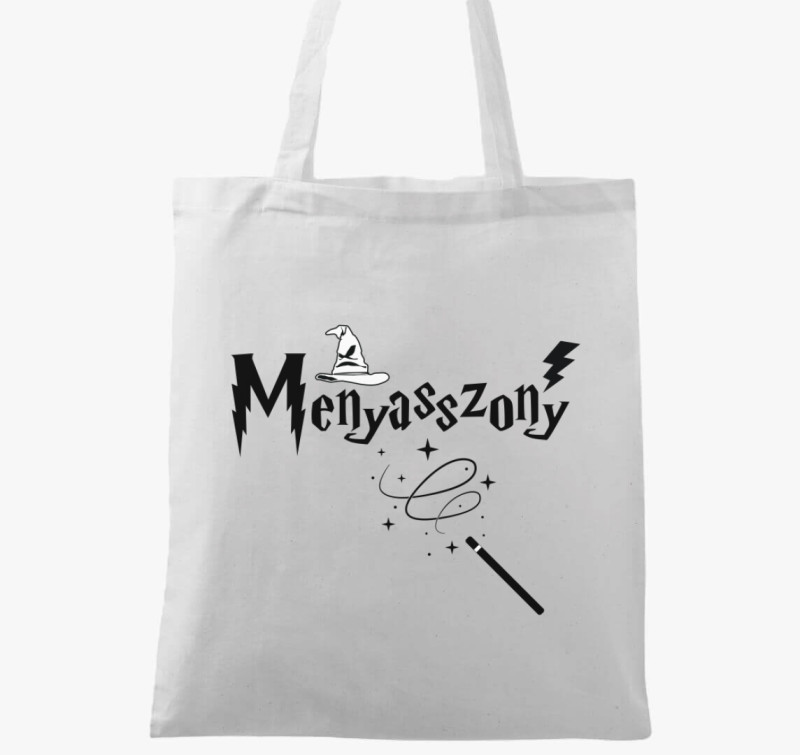 Varázslatos menyasszony vászontáska — Fehér