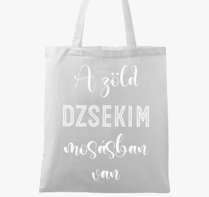 Zöld dzsekim - golf vászontáska — Fehér