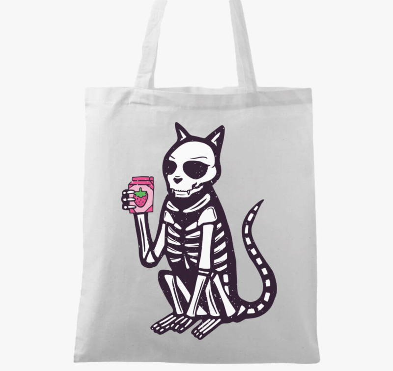 Milk Shake Cat vászontáska — Fehér