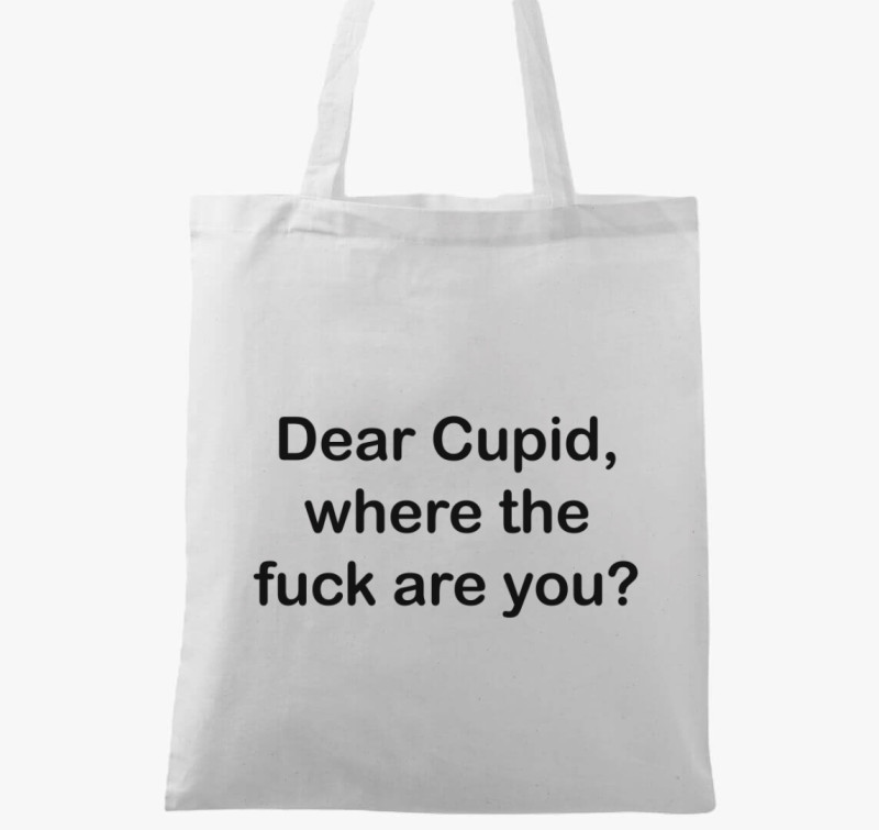 Dear Cupid vászontáska — Fehér