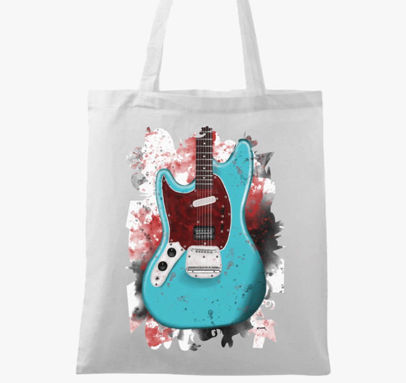 Kurt Cobain gitár vászontáska — Fehér