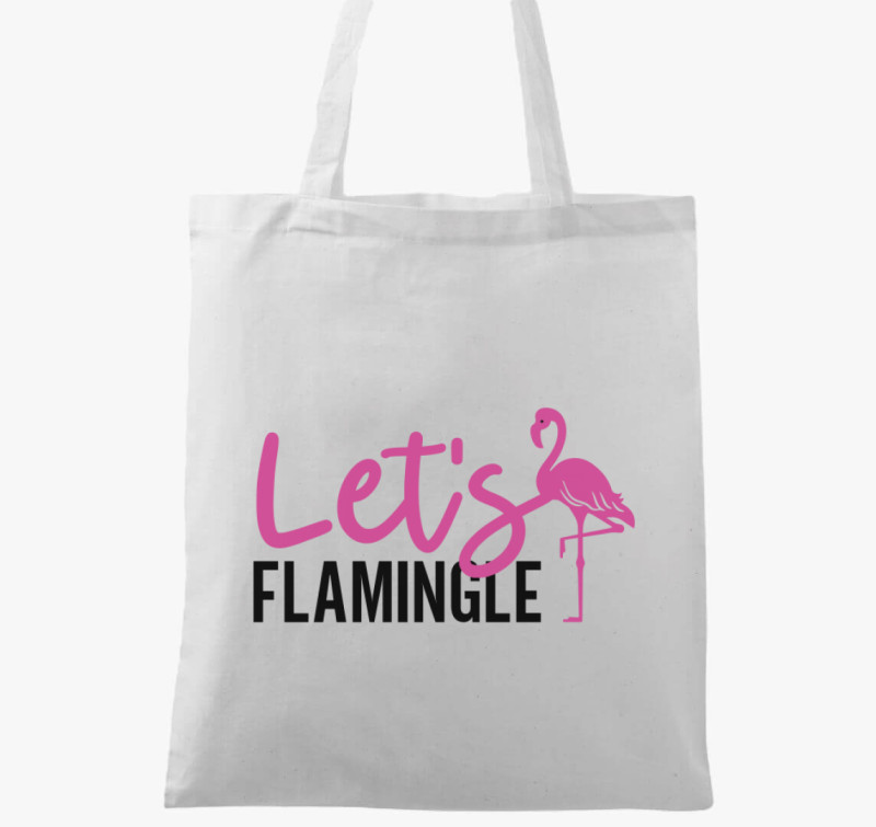 Flamingo flamingle vászontáska — Fehér