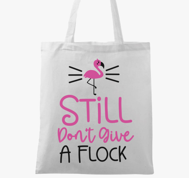 Flamingo flock vászontáska — Fehér