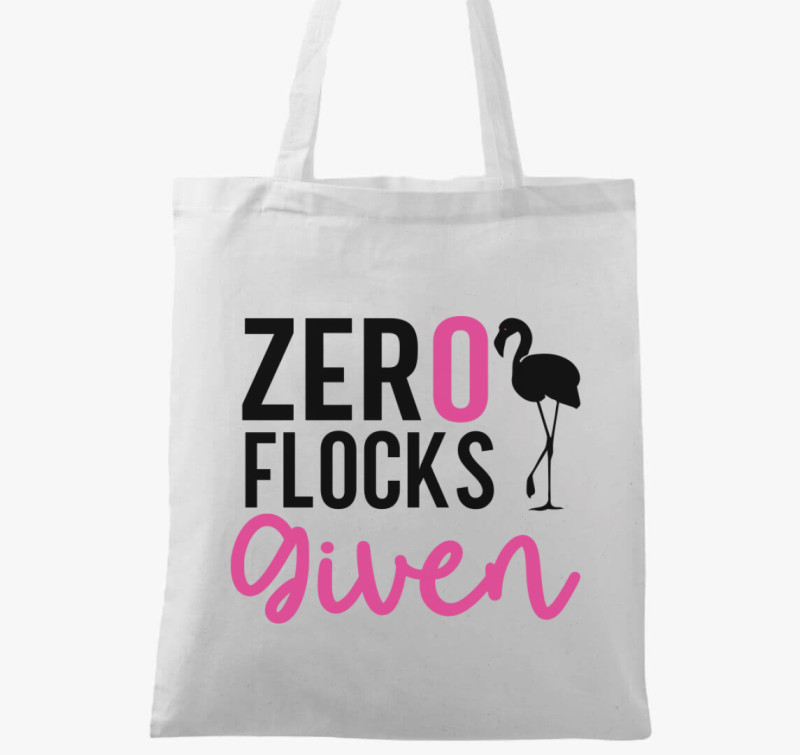 Flamingo zero flocks vászontáska — Fehér
