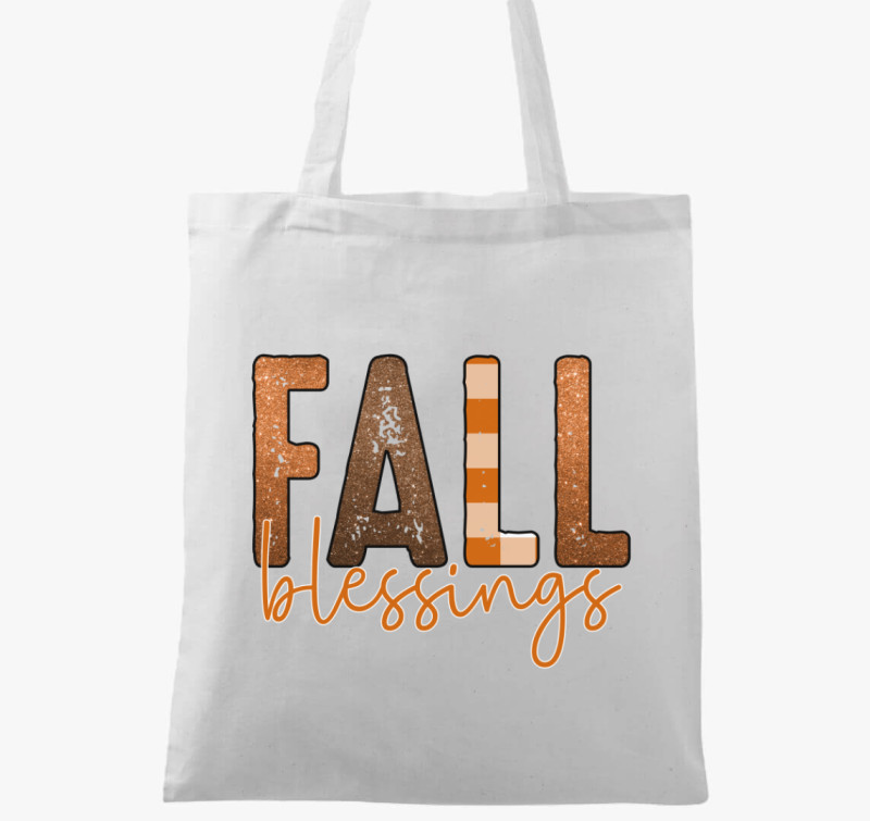 Fall blessings vászontáska — Fehér