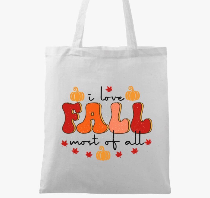 I love fall vászontáska — Fehér