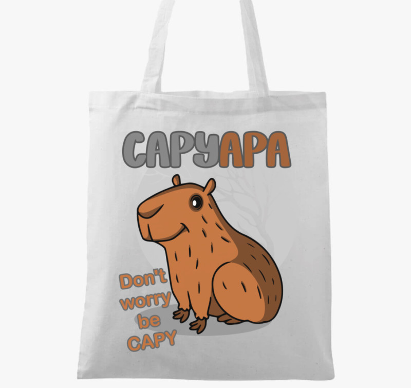 CapyApa vászontáska — Fehér