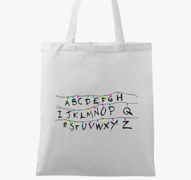Stranger things lights vászontáska — Fehér