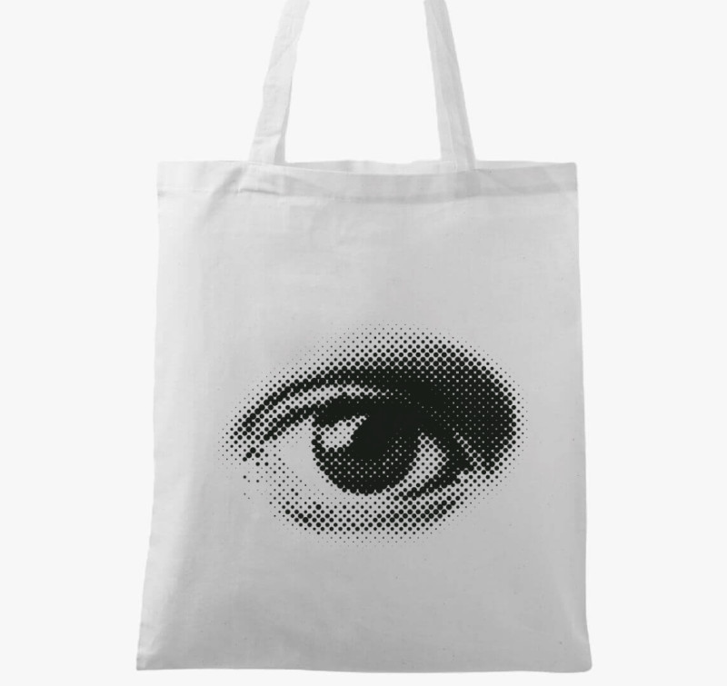 Dotted eye vászontáska — Fehér