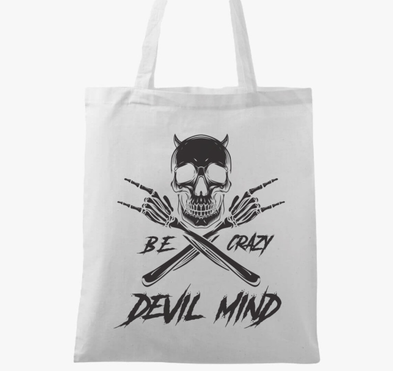 Devil mind vászontáska — Fehér