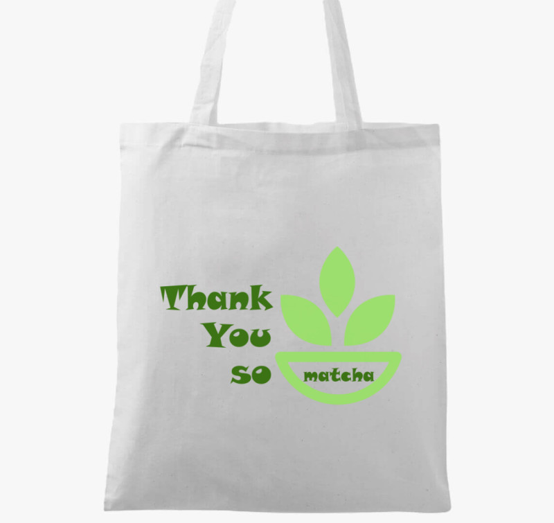So matcha vászontáska — Fehér