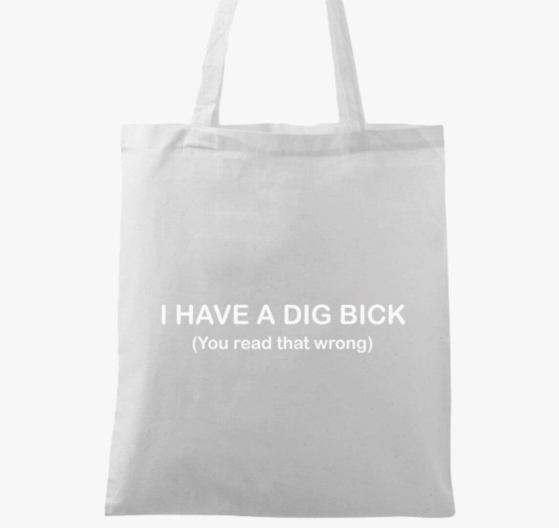 Dig bick vászontáska — Fehér