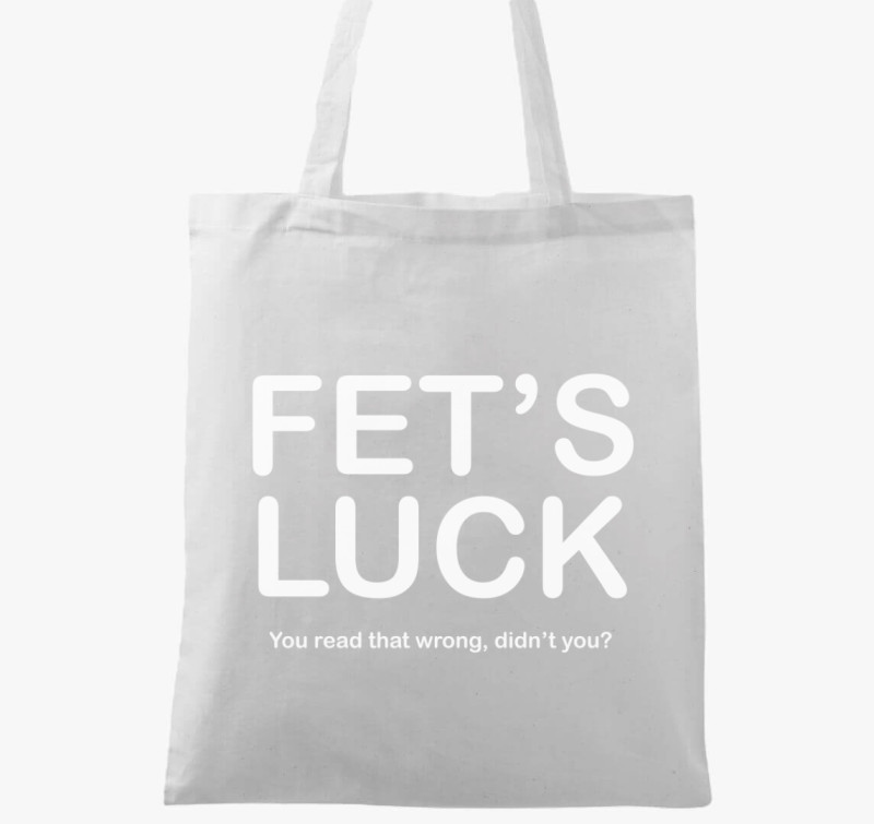 Fets luck vászontáska — Fehér