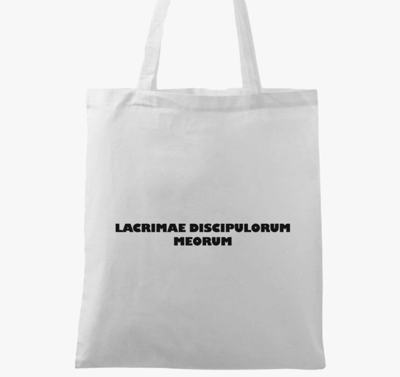Lacrimae discipulorum meorum vászontáska — Fehér
