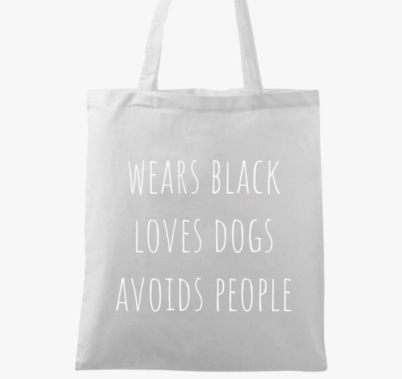 Black - dogs vászontáska — Fehér