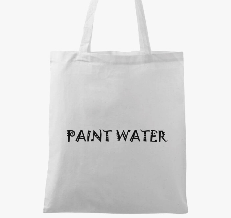 Paint water black vászontáska — Fehér