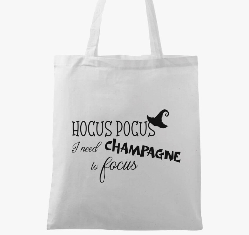 Hocus Pocus champagne vászontáska — Fehér
